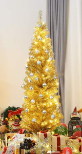 Árbol de Navidad Artificial HOMGX, Premium, 6FT, Decoración
