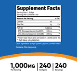 Cápsulas Blandas de Aceite de Pescado Omega 3 con EPA y DHA