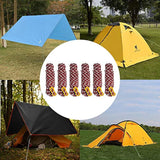 Juego de 6 guylines de acampada de peso ligero para tienda