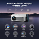 Proyector Mini PANSEBA 1080P HD Bluetooth, Tripode, 2024