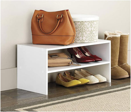 Organizador apilable con estantes - 2 niveles, modelo Whitmor