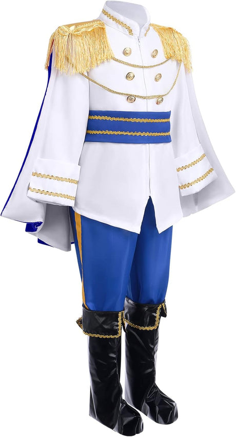 Disfraz de Príncipe Medieval AWIBMK para Niños, Halloween