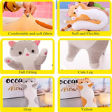 Peluche Almohada decorativa suave y larga de caricatura