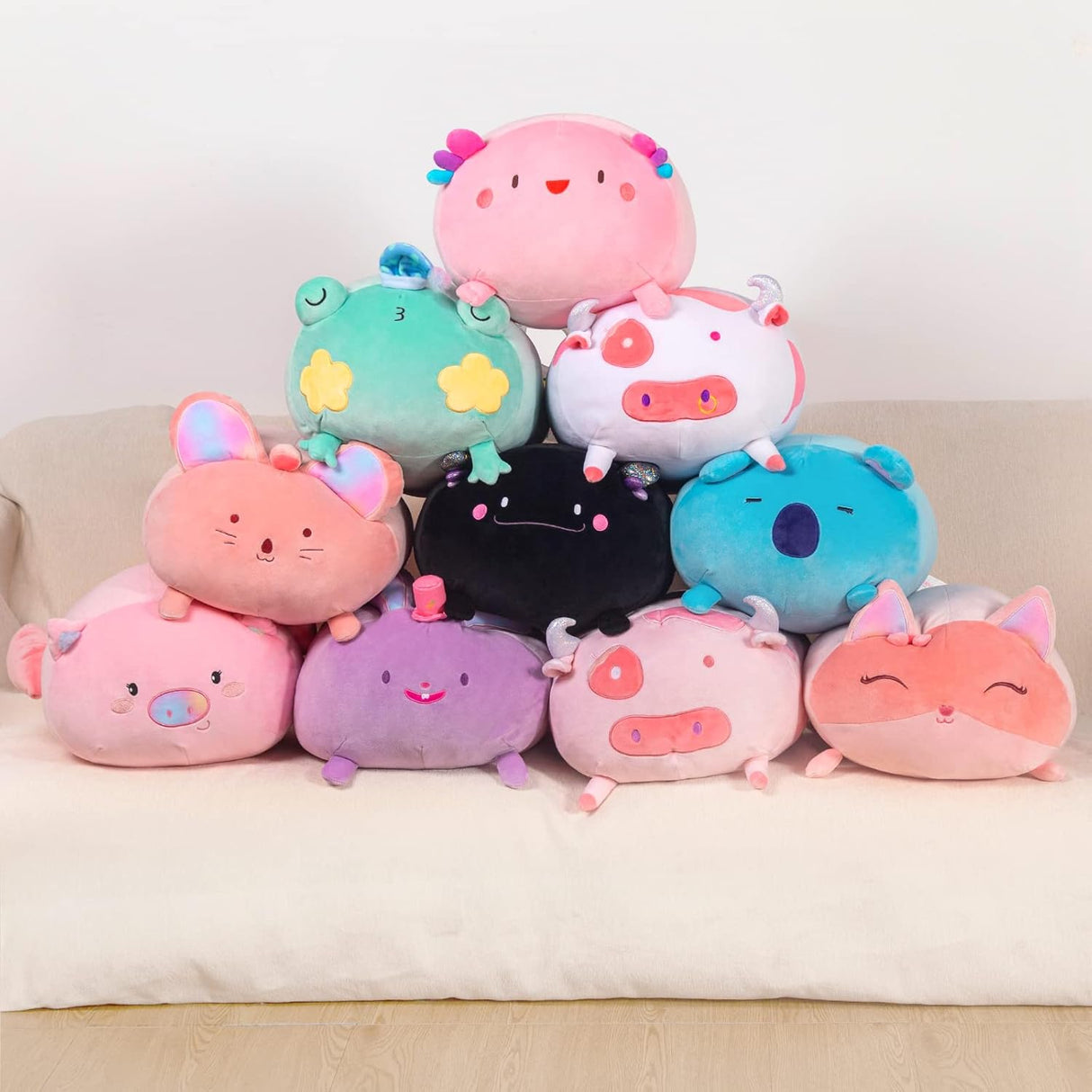 Peluche con forma de animal con forma de ajolote