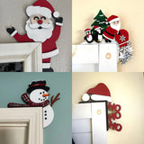 Adornos Navideños Metal para Puerta - Decoración Divertida 2024