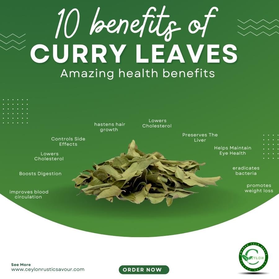 Hojas de Curry Secas Orgánicas 0.4 Oz - Sabor Distintivo