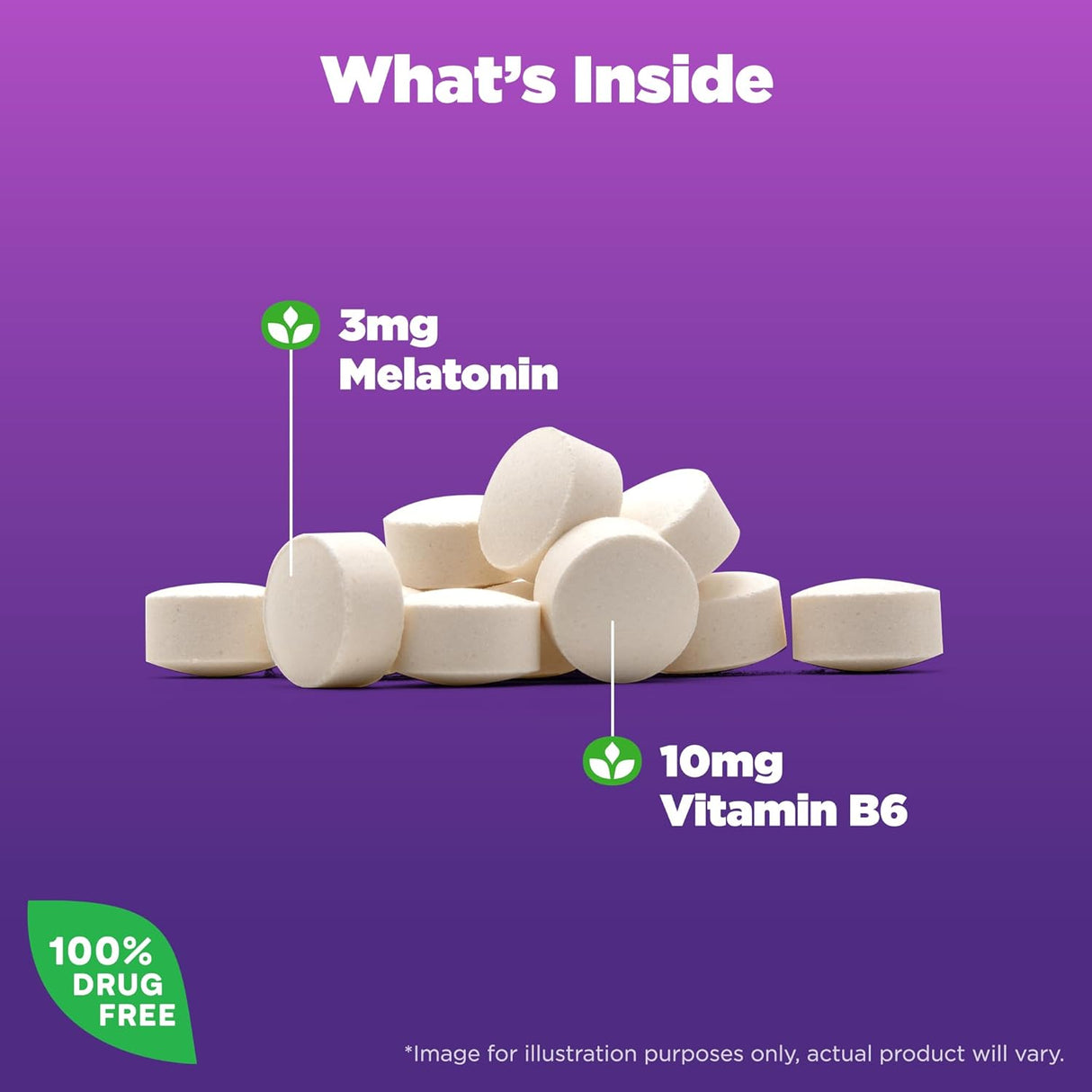 Suplemento de Melatonina 3 mg Natrol, 120 tabletas, 120 días