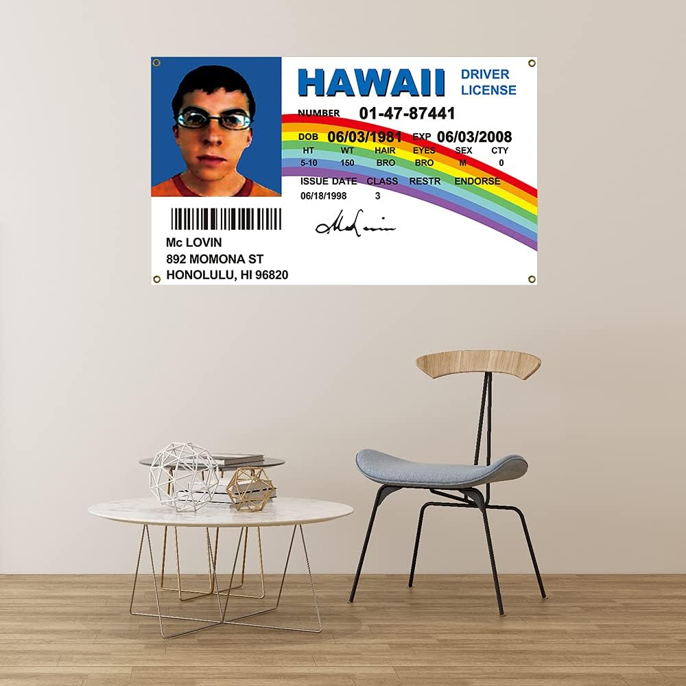 "Bandera McLovin ID 3x5 Ft Resistente UV para Decoración Interior/Exterior"