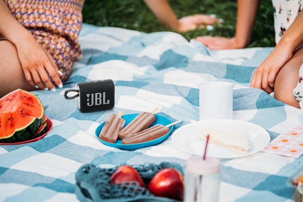 Altavoz portátil JBL GO 3, impermeable y Bluetooth, USB-C