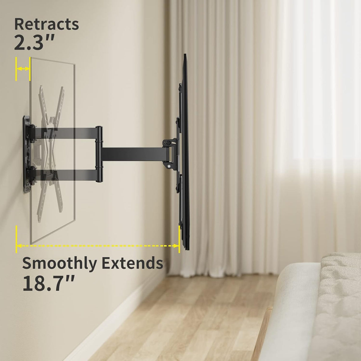 Soporte de Pared para TV 26-60 - Full Motion, VESA 400x400