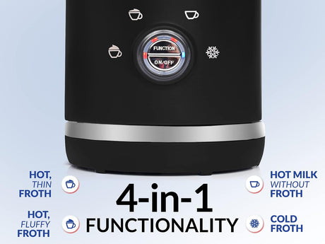 Vaporizador de leche 4 en 1 eléctrico de acero inoxidable
