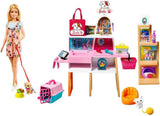 Barbie Doll y Set de Juegos con 4 Mascotas y Características de Cambio