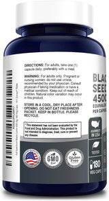 Extracto de Semilla de Comino Negro 4500mg NusaPure 180 Capsulas