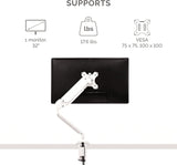 Brazo Monitor Fellowes Platino, 32, Rotación 360°, USB