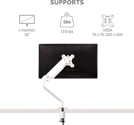 Brazo Monitor Fellowes Platino, 32, Rotación 360°, USB