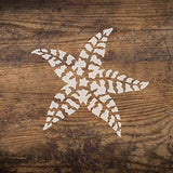 Plantilla de decoración de estrellas de mar de rayas