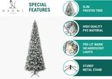 Árbol de Navidad Artificial Naomi Home 6.5ft, 250 luces, 864 ramas