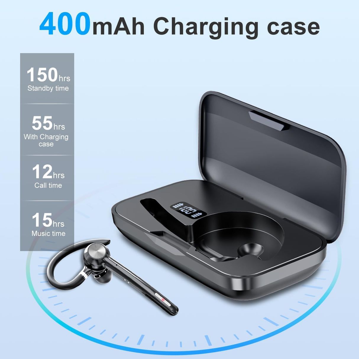 Auriculares Bluetooth Inalámbricos, 150h Autonomía, Micrófono