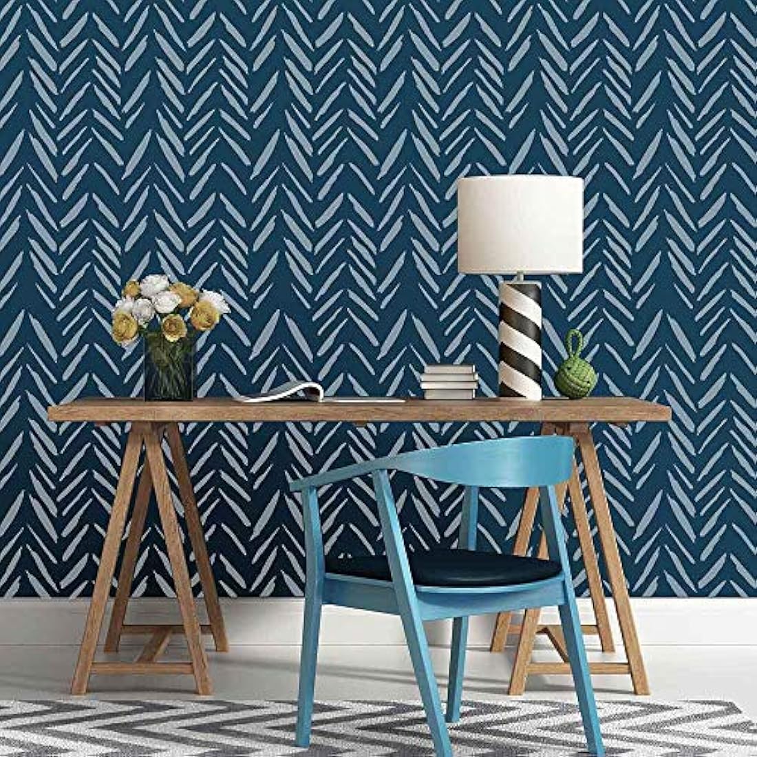 Plantilla de pared con pinceles, para decoración de pared,   y suelos