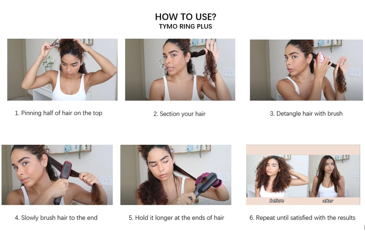 Peine alisador iónico  Cepillo y plancha de cabello