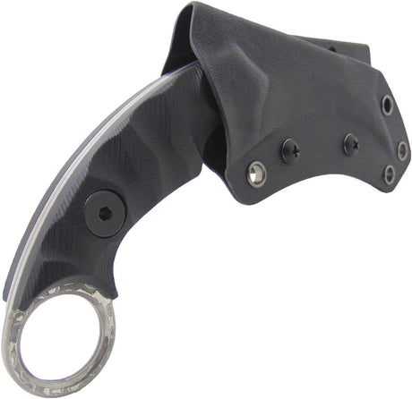 Cuchillo táctico de supervivencia de doble filo con funda