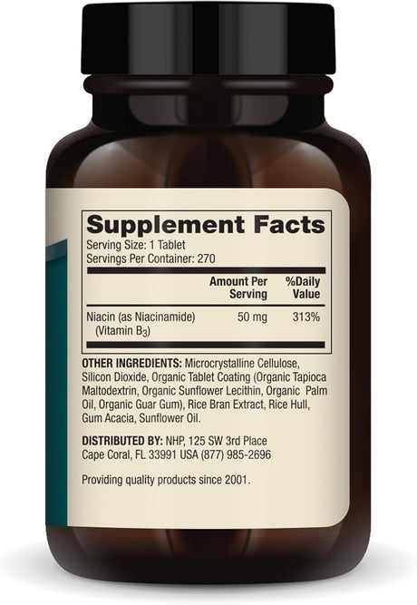 Suplemento de Niacinamida Dr. Mercola, 90 Tabletas, No-Flushing
