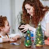 Árbol de Navidad Mini Ochine con Luces LED y Base de Madera