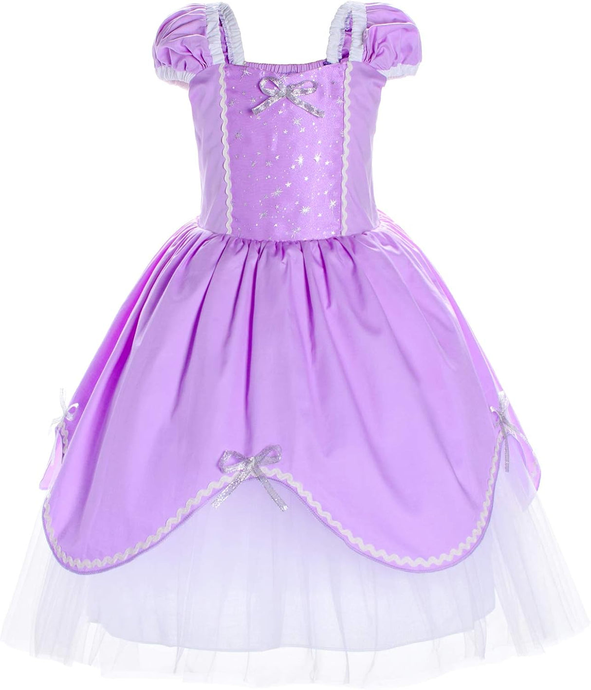 Disfraz de princesa para niña violeta de 3 a 4 años