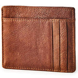 Billetera Tachuelas de latón de cuero fino para hombre