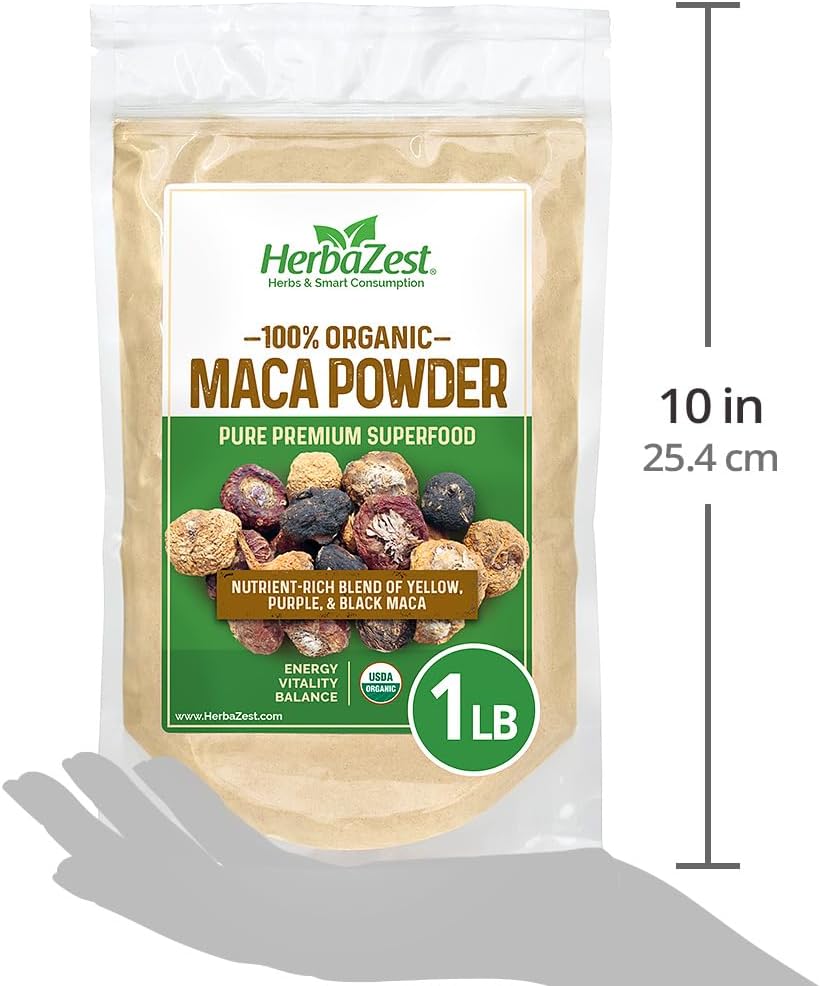 Maca Orgánica 1LB USDA Vegan Sin Gluten Superfood