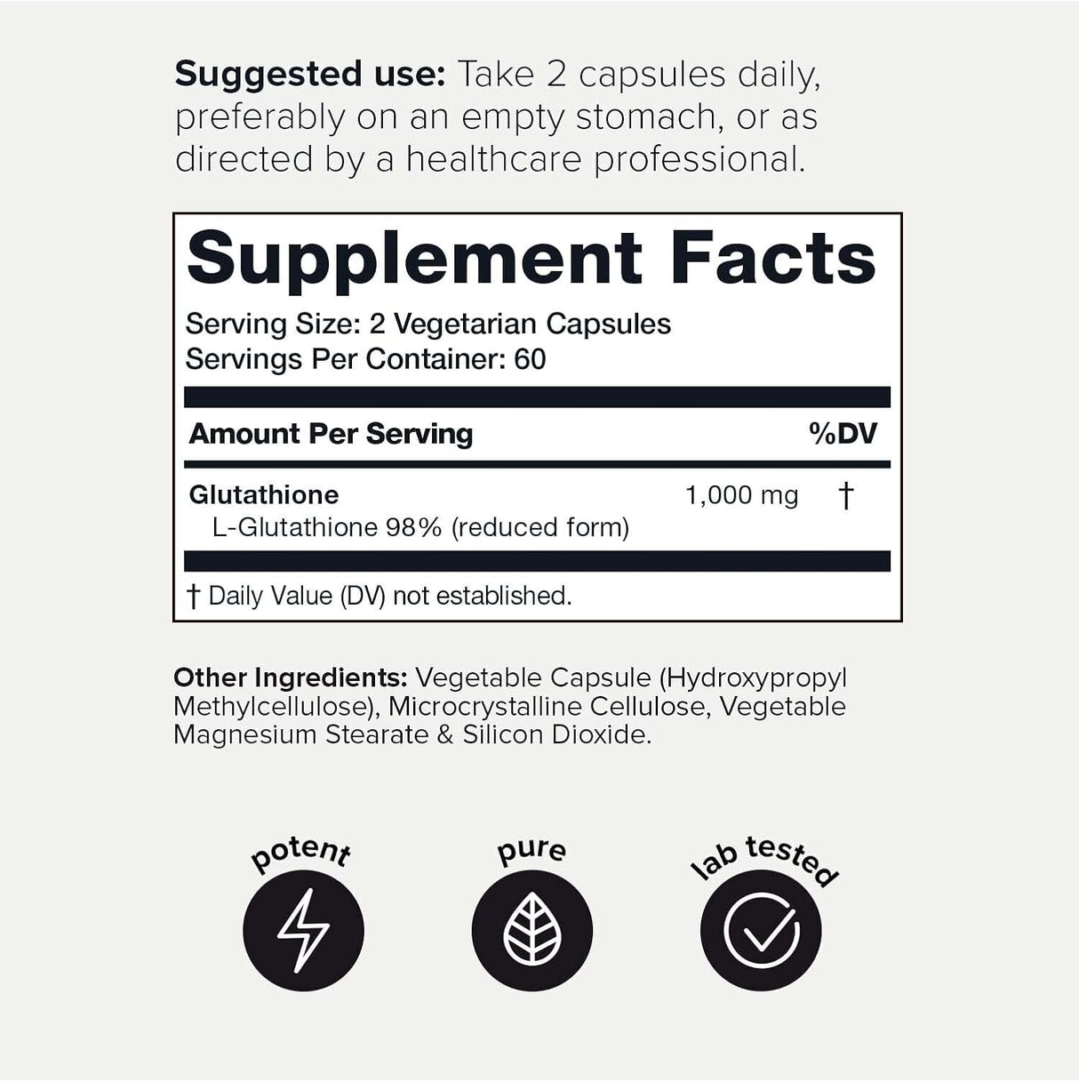 Suplementos Alimenticios Cápsulas de glutatión