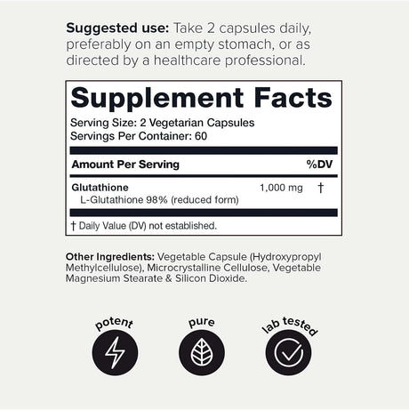 Suplementos Alimenticios Cápsulas de glutatión