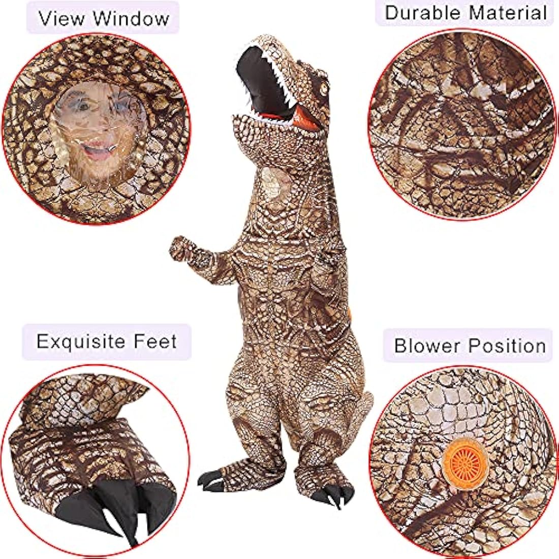 Disfraz T REX,inflables dinosaurios para adultos,talla unica