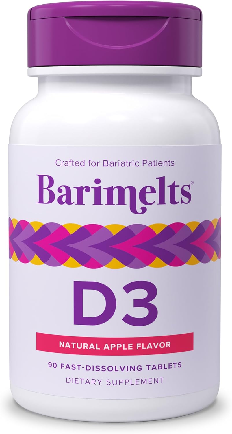 BariMelts Vitamina D3 5000 IU 90 tabletas, sabor manzana