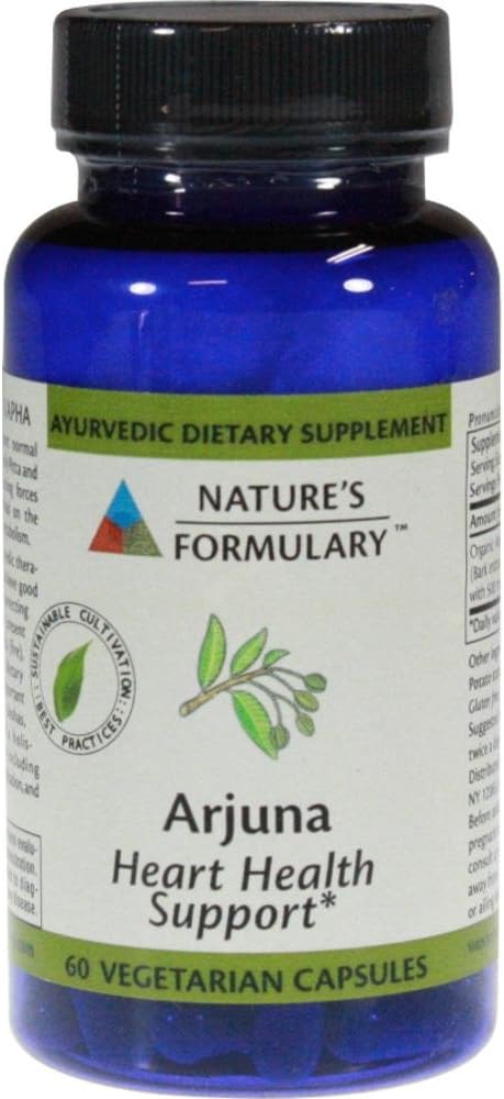 Arjuna 60 Vegicaps de Natures Formulary - Suplemento Natural