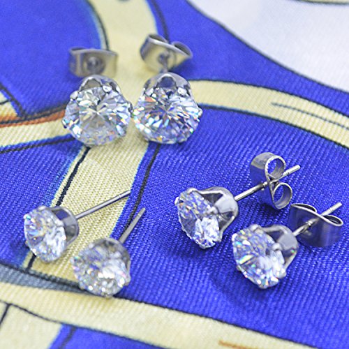 6 pares de aretes de aleación para mujer