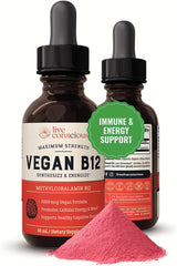 Gotas sublinguales de B12 vegano Live Conscious 5000mcg