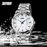 Reloj clásico de cuarzo para hombre con correa de acero inox