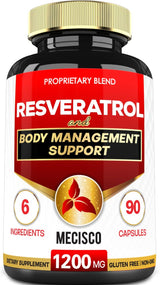 Suplemento de resveratrol trans con semilla de uva 90 und
