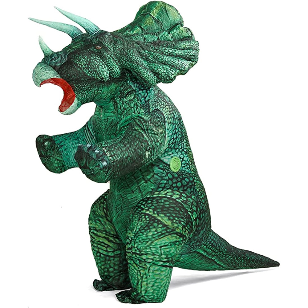Disfraz inflable de dinosaurio de Triceratops para adultos