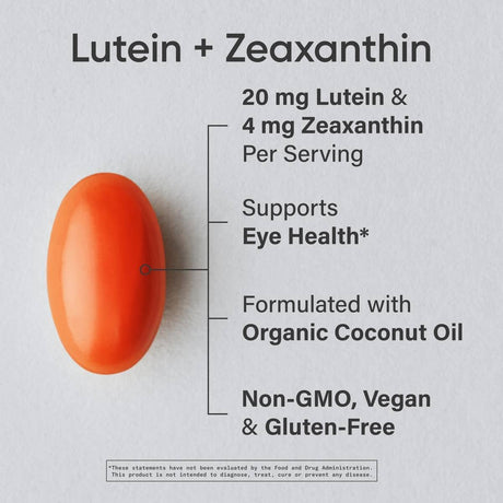 Suplemento de Luteína y Zeaxantina - Sports Research® 30 Veggie