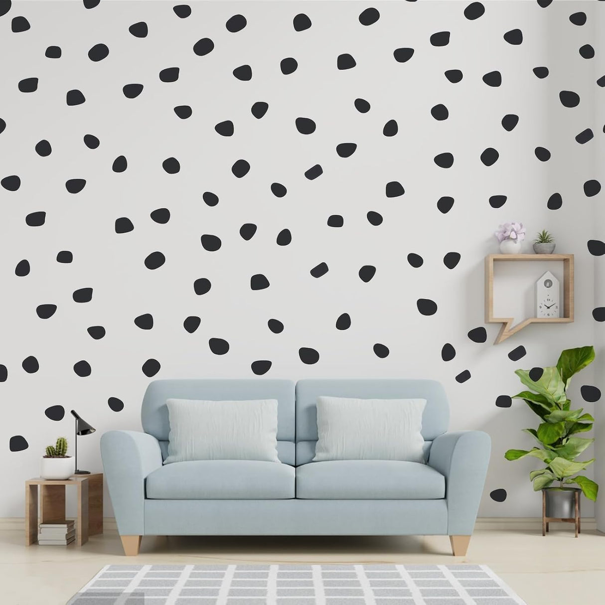 500 Piezas Stickers Puntos Irregulares Decoración Pared
