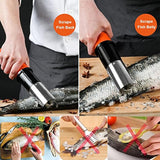 Kit de limpiador de escamas de pescado eléctrico con cable