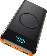 Cargador portátil inalámbrico 30800mAh 15W inteligente USB C