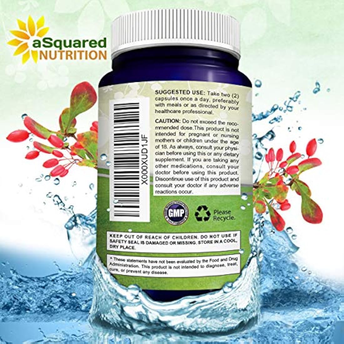 Berberina pura - Complemento de 900 mg - 180 cápsulas