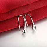 Pendientes colgantes de hilo de plata esterlina