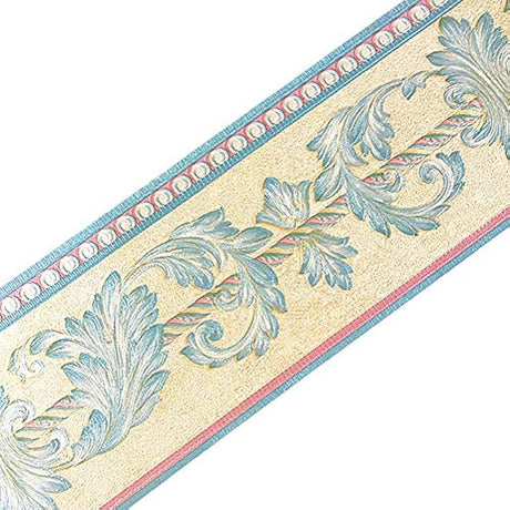 papel pintado  4.2 x 196.8 pulgadas  color azul