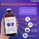 Multivitamínico líquido completo para niños fibra prebiótica