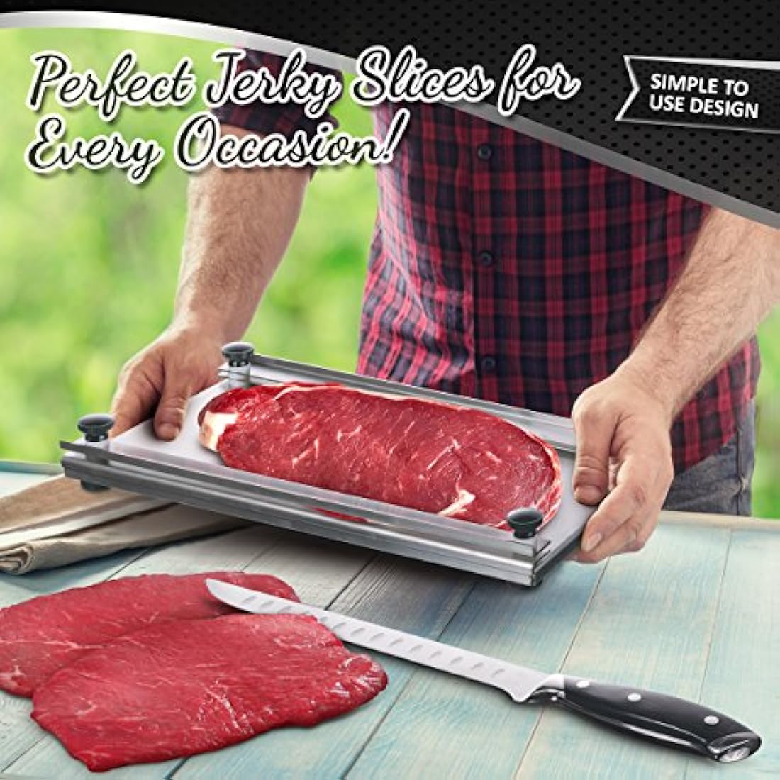 shop-ezy -Tabla de cortar de acero inoxidable