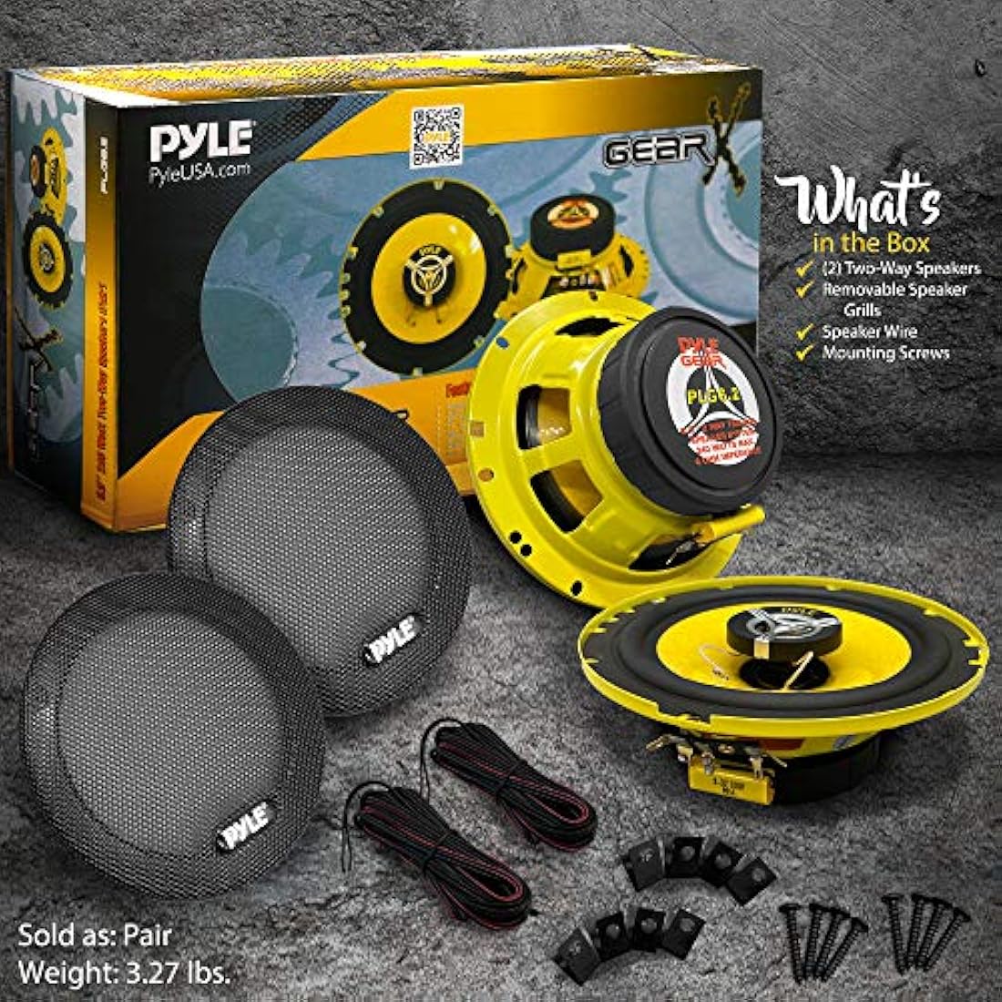 Parlantes  para coche 2 vías  PYLE ‎PLG6.2